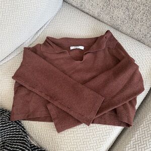 Grey Bandit Cropped Sweater